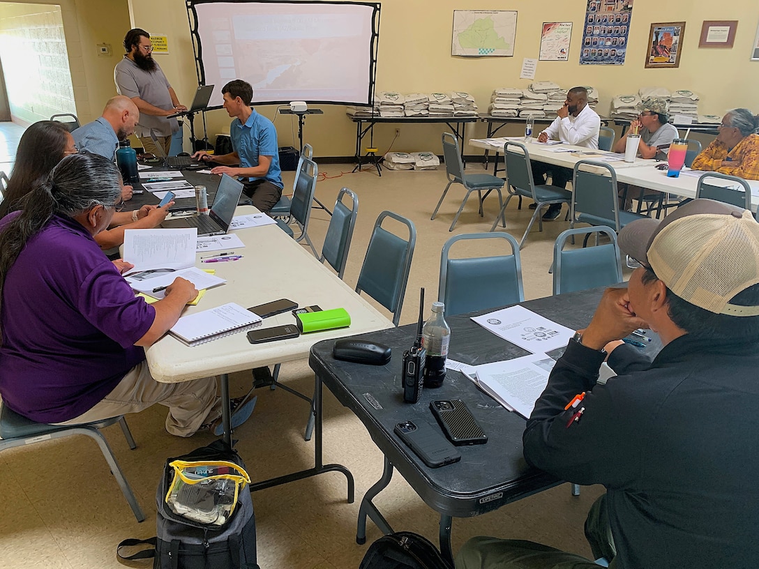 More than 35 agencies and participants attended a Navajo Nation tabletop exercise May 30 in Birdsprings, Arizona. The exercise tested the flood-response capabilities of the Birdsprings community of the Navajo Nation, prior to the start of monsoon season.