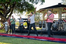 U.S. Pacific Fleet Band performs at the 2025 U.S. Indo-Pacific Command summer engagement in honor of Hawaii community partners in Pearl Harbor, July 2.