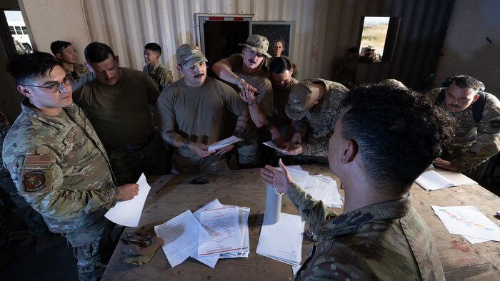 U.S. Airmen assigned to the 60th Contracting Squadron (CONS) and the 9th CONS came together for a bilateral contracting exercise at Travis Air Force Base, California, on June 27, 2025.