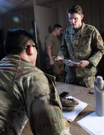 U.S. Airmen assigned to the 60th Contracting Squadron (CONS) and the 9th CONS came together for a bilateral contracting exercise at Travis Air Force Base, California, on June 27, 2025.