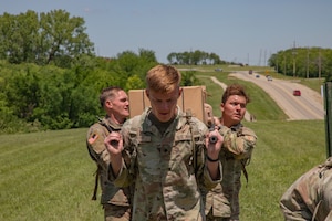 This week kicks off the 1st Infantry Division's Best Squad Competition, May 27-30, 2025, on Fort Riley, KS. Squads competed in a mystery event consisting of a supply movement followed by multiple weapons reassembly. (U.S. Army photos by Sgt. Tyler Selige)