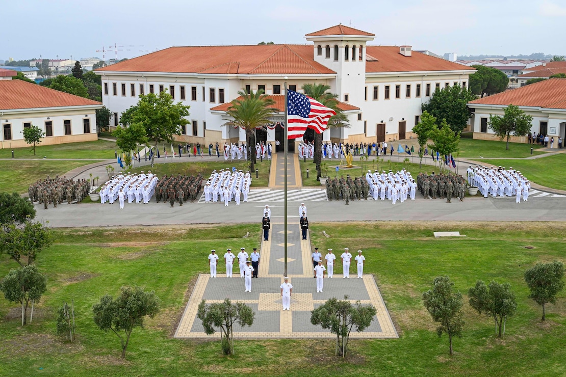 Naval Station (NAVSTA) Rota, Spain's annual flag raising ceremony, July 3, 2025.