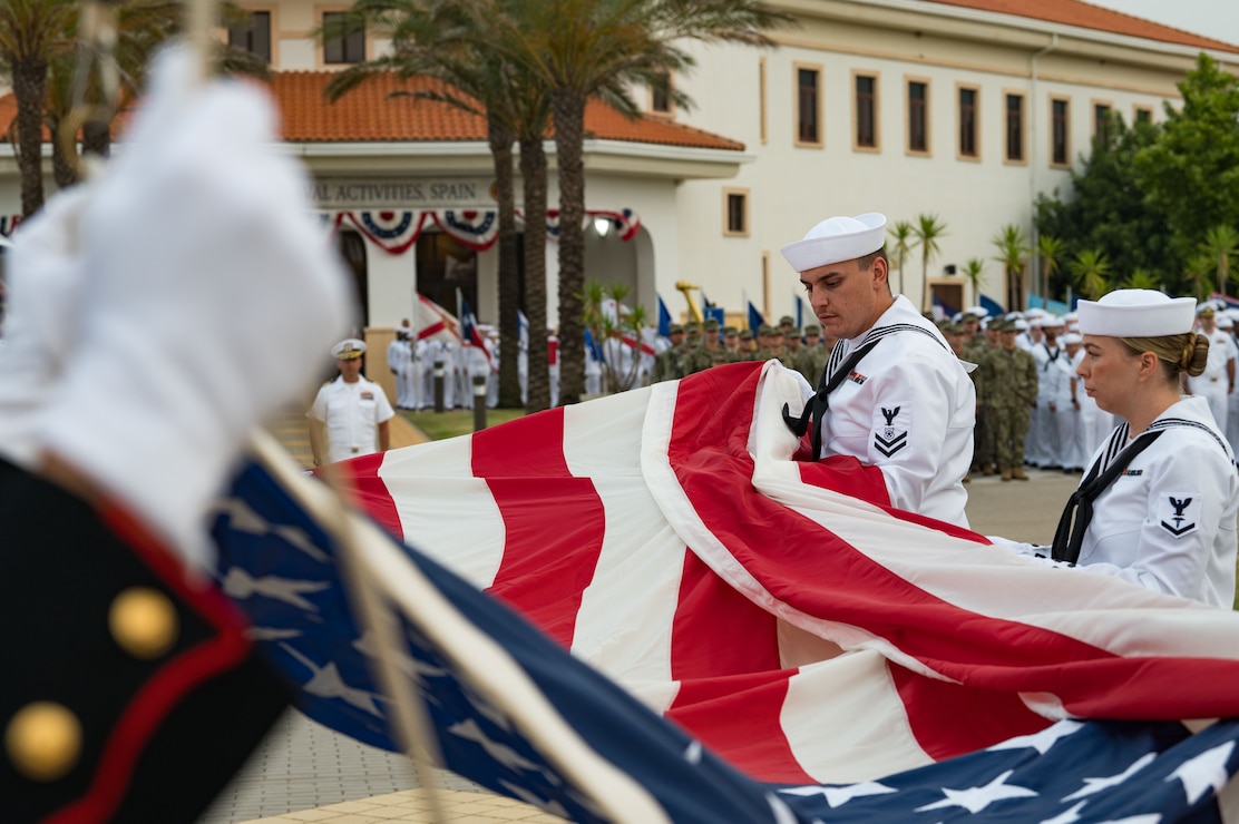 Naval Station (NAVSTA) Rota, Spain's annual flag raising ceremony, July 3, 2025.