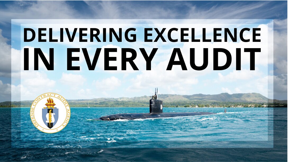 Text graphic with submarine slightly showing in water.