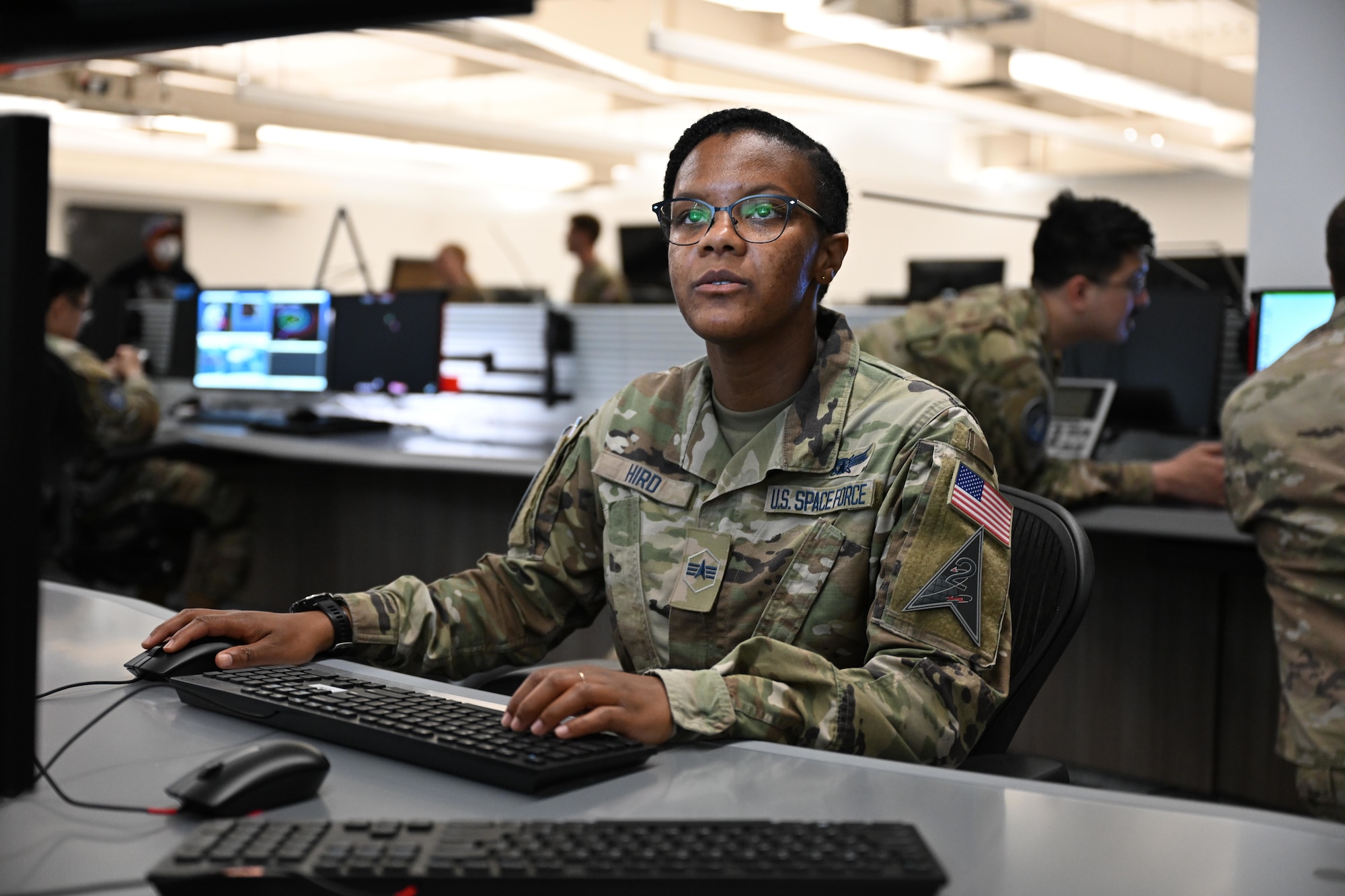 Service member observes data