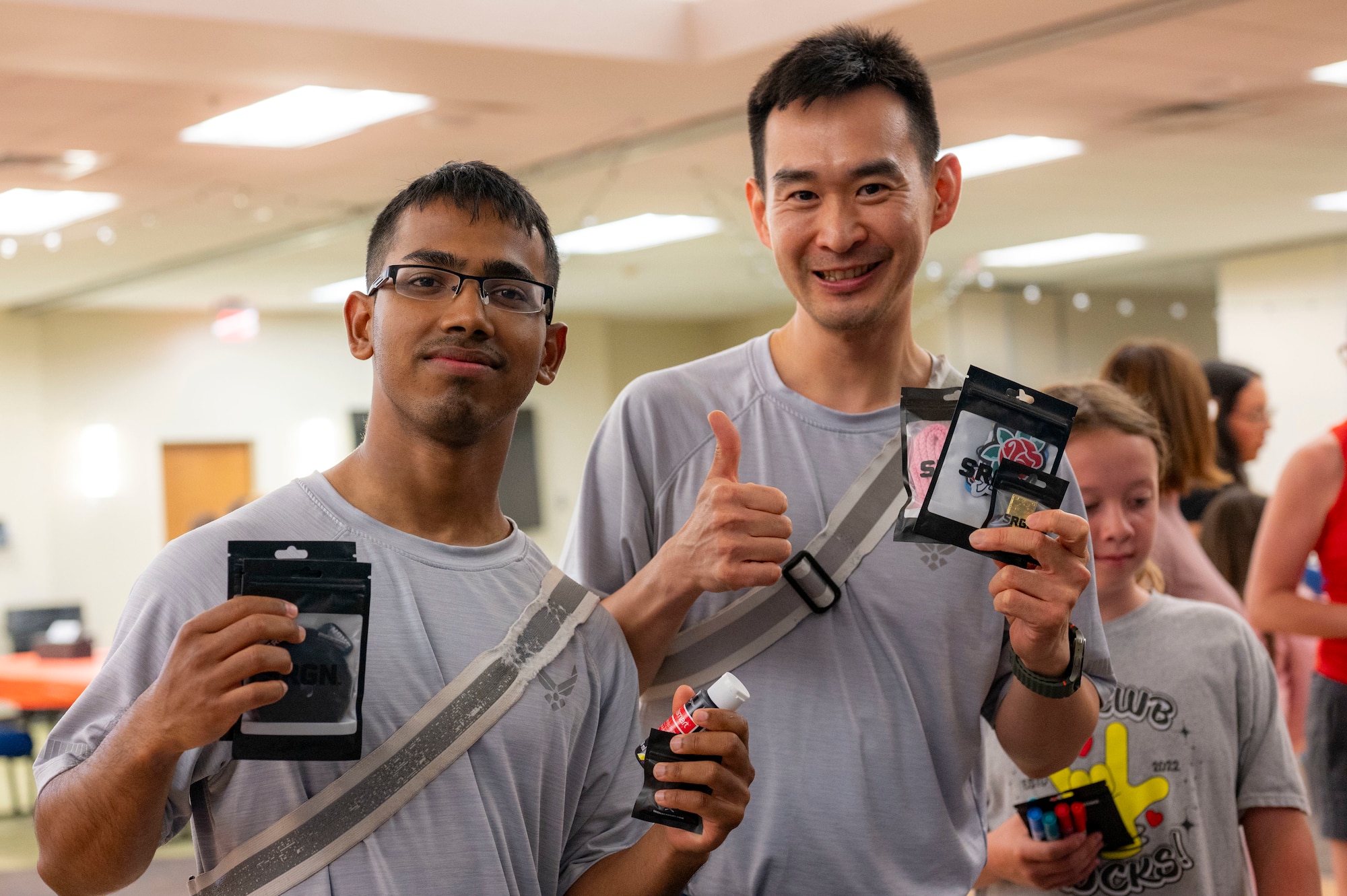 Airmen participate in Operation Sole, customizing shoes with Shoe Surgeon, a Los Angeles-based company, at JBSA-Fort Sam Houston, Texas, June 14.