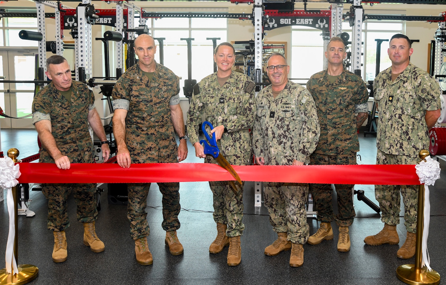 The state-of-the-art Human Performance Center/SMART Clinic integrates sports medicine physicians, athletic trainers, and allied health professionals in a environment focused on returning injured School of Infantry-East students to full mission readiness.