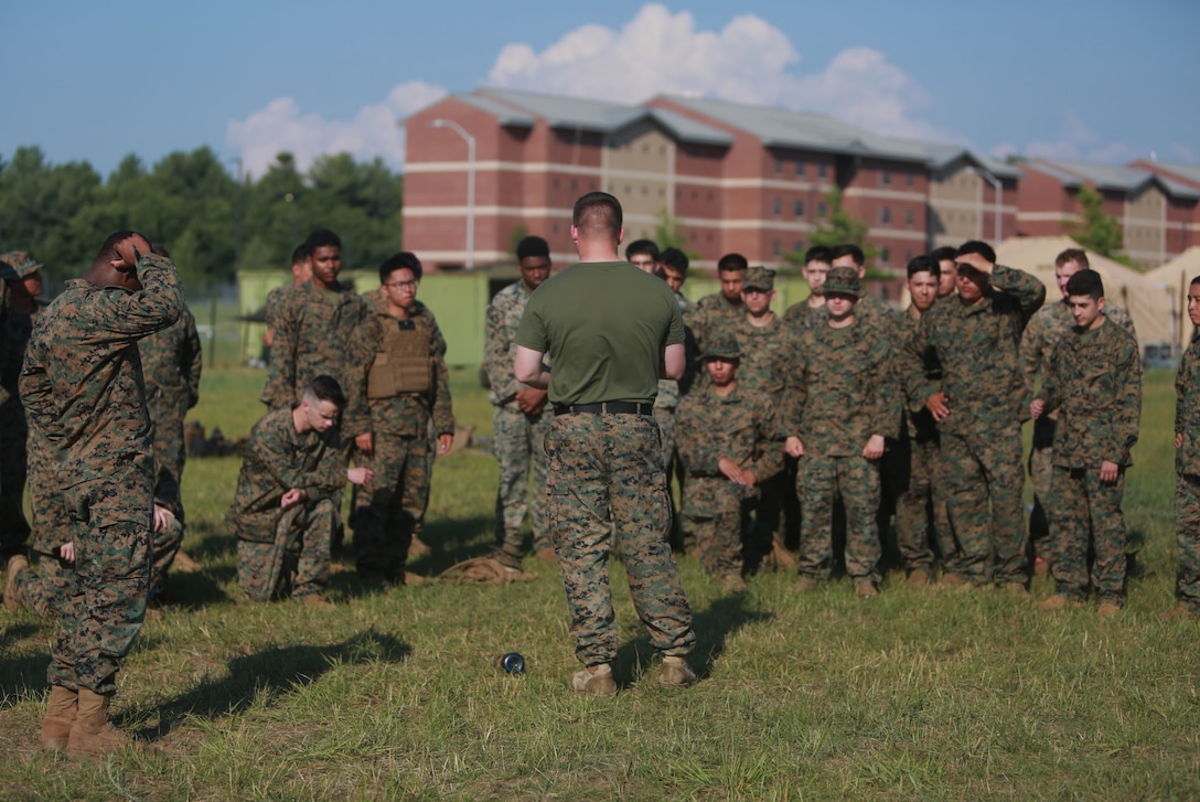 U.S. Marine Corps GySgt. Robert Williamson conducts a safety brief a Marine Corps Martial Arts Program (MCMAP) course at Atlantic Alliance '25 (AA25) on July 6, 2025.

AA25 maintains Marine Corps capabilities while implementing ground support training such as MCMAP qualifications.

(U.S. Marine Corps photo by LCpl. Kenneth Lambert)
