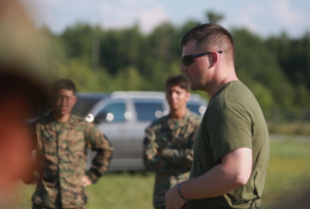 U.S. Marine Corps GySgt. Robert Williamson conducts a safety brief a Marine Corps Martial Arts Program (MCMAP) course at Atlantic Alliance '25 (AA25) on July 6, 2025.

AA25 maintains Marine Corps capabilities while implementing ground support training such as MCMAP qualifications.

(U.S. Marine Corps photo by LCpl. Kenneth Lambert)