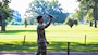 U.S. Air Force Senior Airman Anthony Cruz, 2nd Security Forces Squadron electronic warfare airman, catches a drone during a demonstration at Barksdale Air Force Base, Louisiana, September 3, 2024.