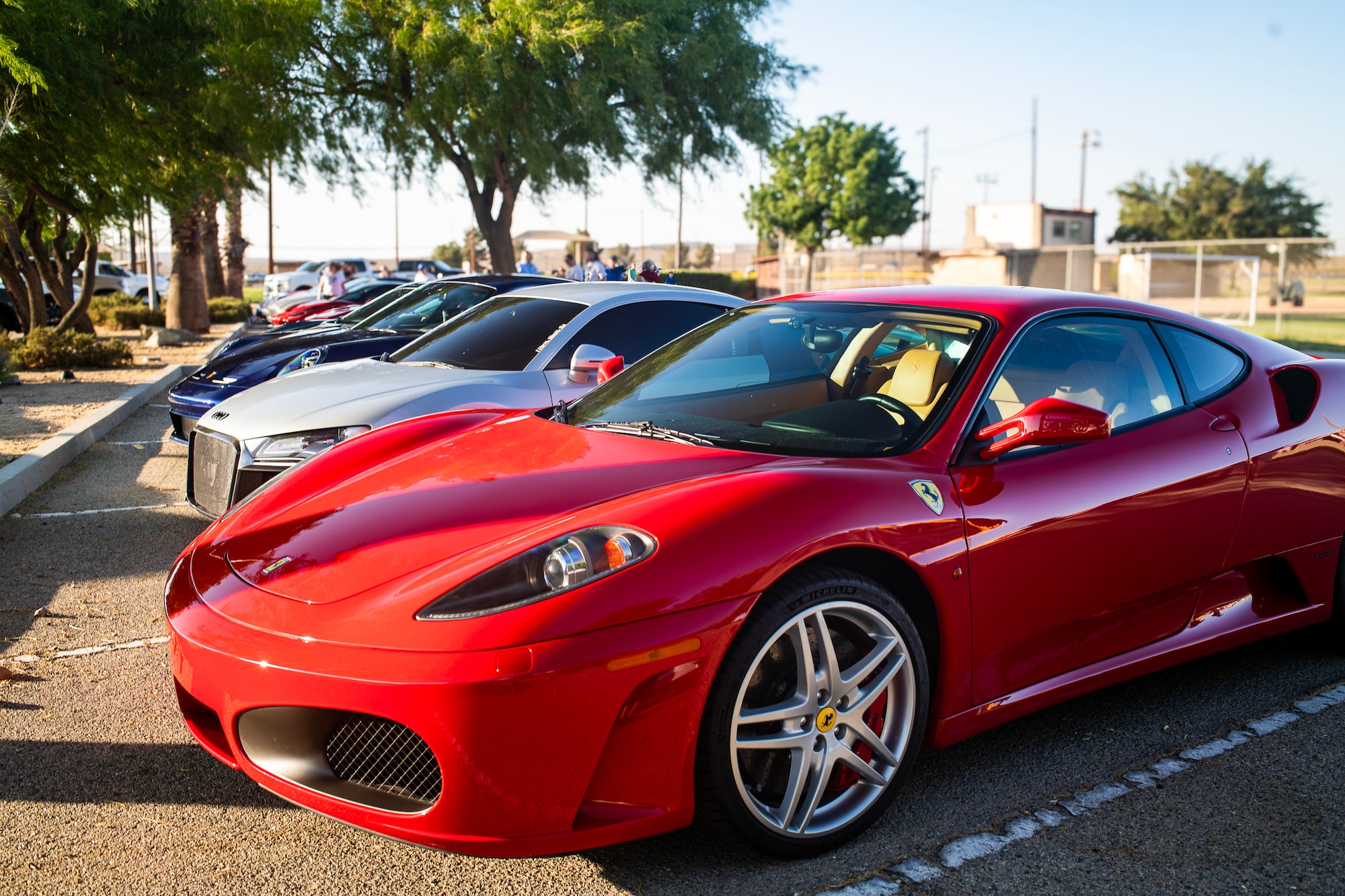 The local chapter of the Ferrari Club of America brought some of their exotic cars to Summer Bash on Edwards Air Force Base, July 4. (Air Force photo by Giancarlo Casem)