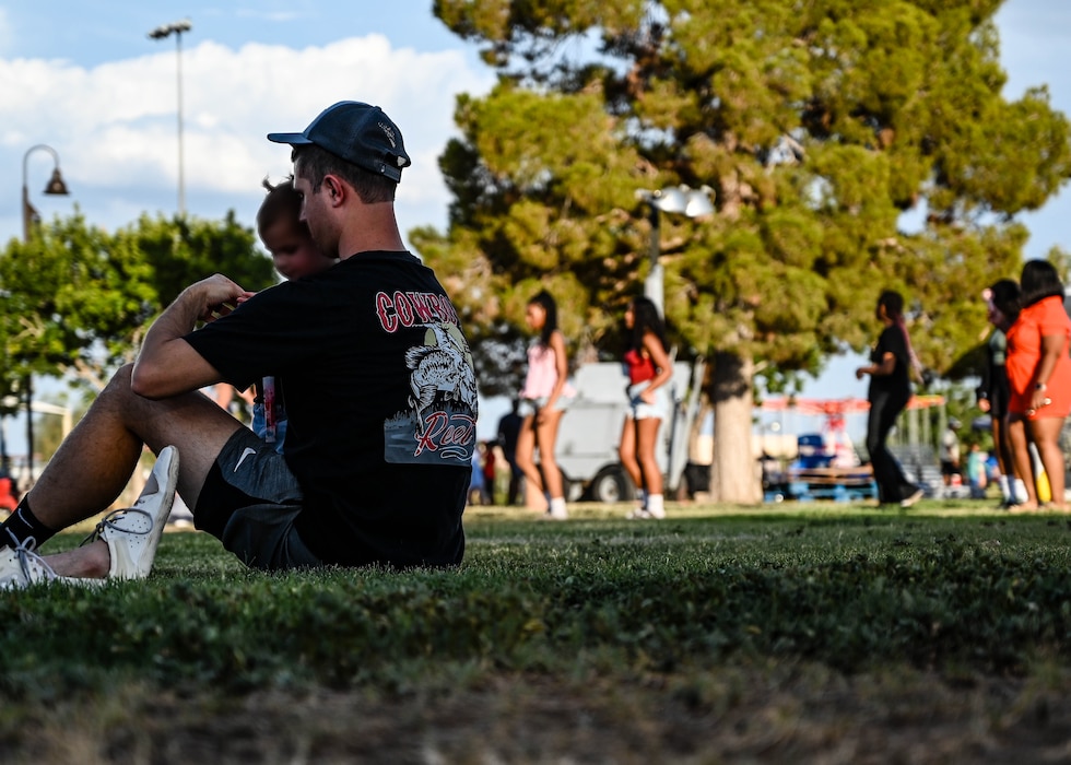 Luke Air Force Base community members enjoy the festivities at the 2025 Freedom Fest, July 3, 2025, at Luke AFB, Arizona.