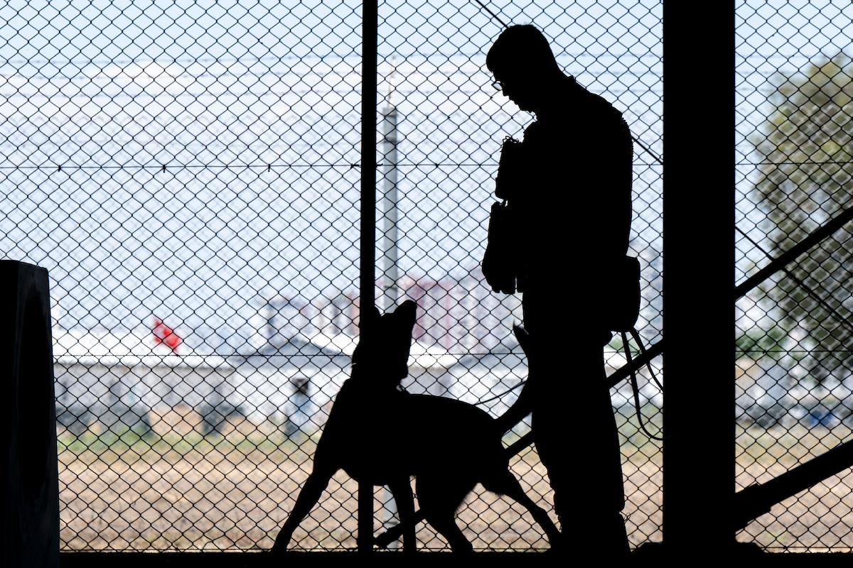 Four-Legged Defenders on Duty: 39th SFS Showcases Mission Readiness