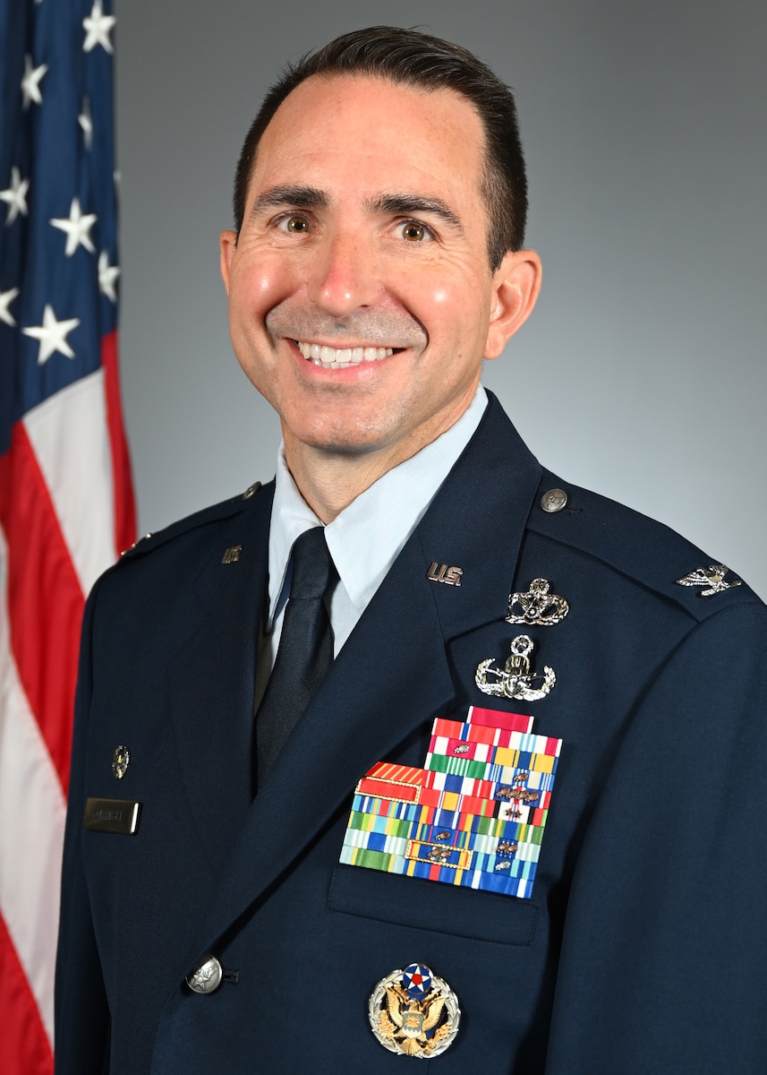 Col. Matthew R. Borawski poses for an official photo