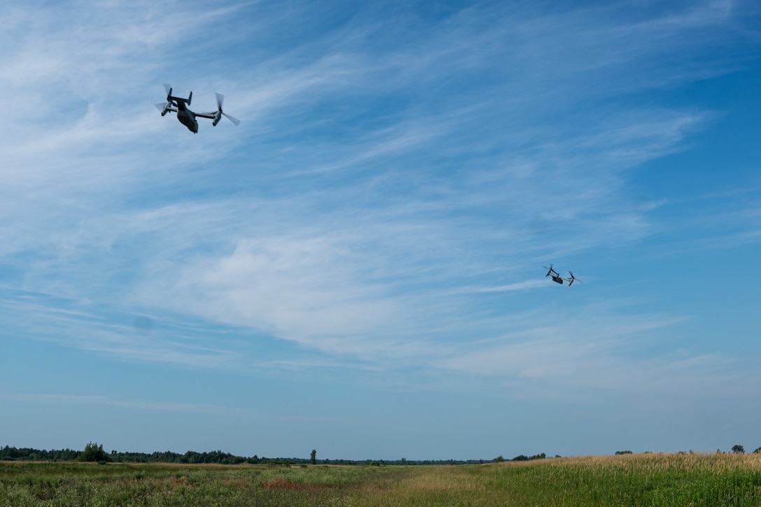 U.S. Marines with 4th Marine Aircraft Wing set up communication equipment in support of a ‘jump’ combat operations center (Jump CoC) event during Atlantic Alliance 25 (AA25) at Fort Drum, New York, July 7, 2025.

AA25 maintains joint amphibious capabilities by implementing aircraft and ground support elements.

A Jump CoC ensures Marines are ready to expediently relocate a command element and continue supporting the missions at hand. (U.S. Marine Corps photo by Cpl. Ujian Gosun)