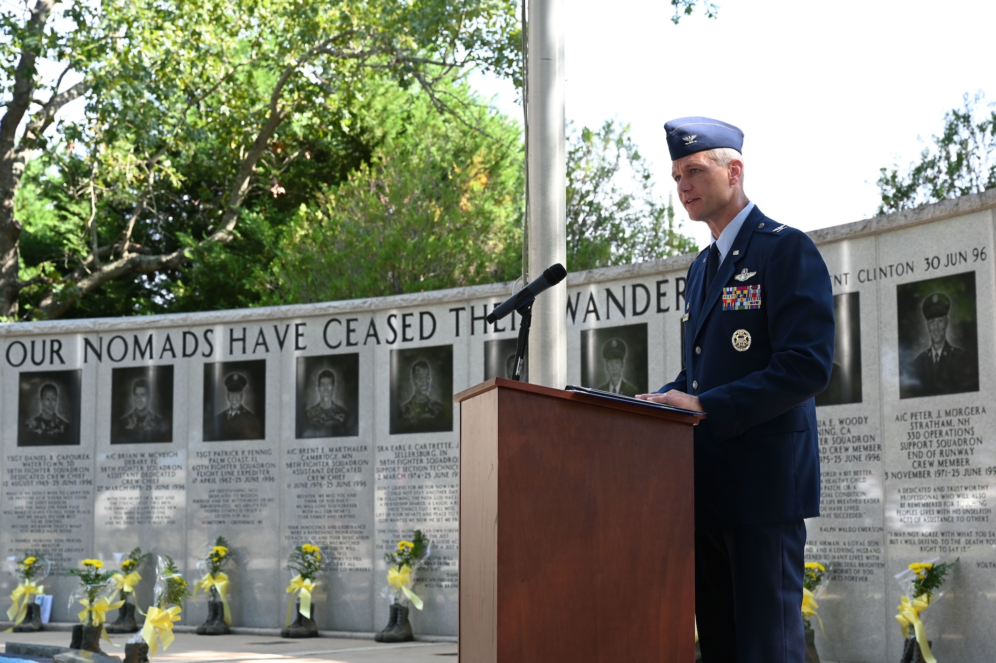 The 33rd Fighter Wing hosted the 29th annual Khobar Towers Memorial Ceremony.