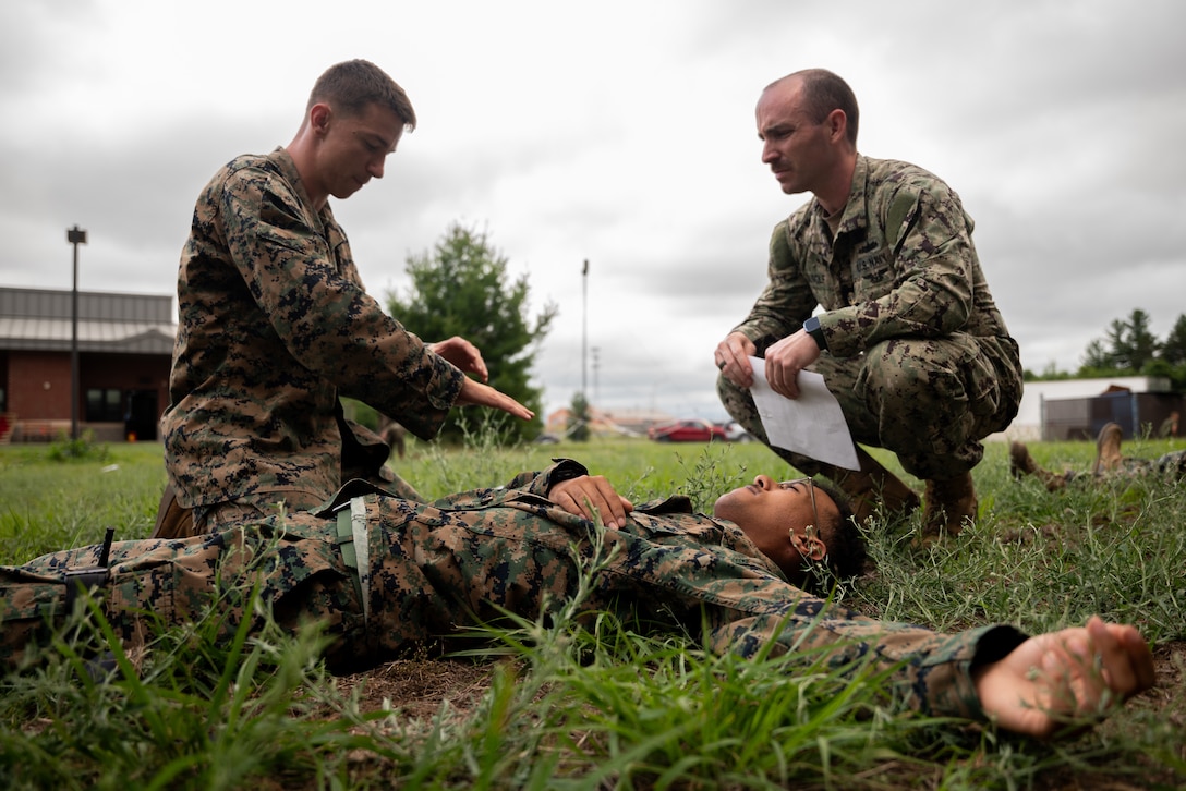 U.S. Navy Chief Petty Officer Scott Musolf (right), a chief hospital corpsman attached with Marine Wing Support Squadron 471 provides triage guidance in a combat lifesaver (CLS) course during Atlantic Alliance 25 at Fort Drum, New York, July 8, 2025.



AA25 maintains joint amphibious capabilities by implementing aircraft and ground support elements.



CLS training expands the scope of triage capabilities across the fighting force to continue the fight and complete the mission. Musolf is a native of Tucson, Arizona. (U.S. Marine Corps photo by Cpl. Ujian Gosun)