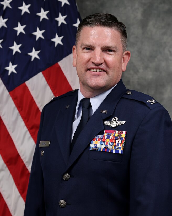 Official photo for 80th Flying Training Wing Deputy Commander Col Ryan Serrill.