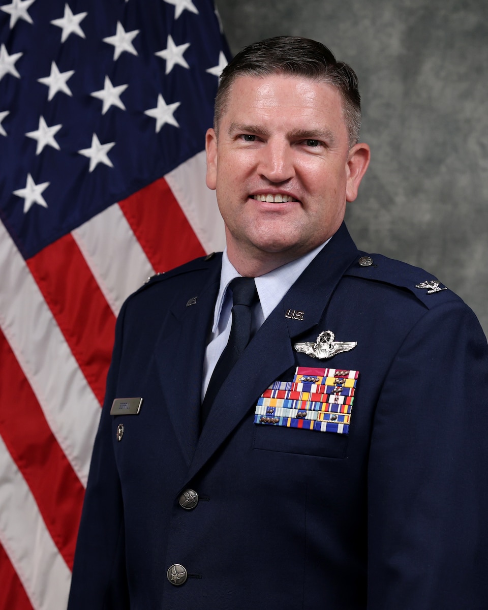 Official photo for 80th Flying Training Wing Deputy Commander Col Ryan Serrill.