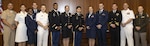Walter Reed leaders recognize winners in this year’s 17th Annual National Capital Region (NCR) Research and Innovation Competitions during a recent ceremony at the medical center. (Photo by Roan Smith, Walter Reed)