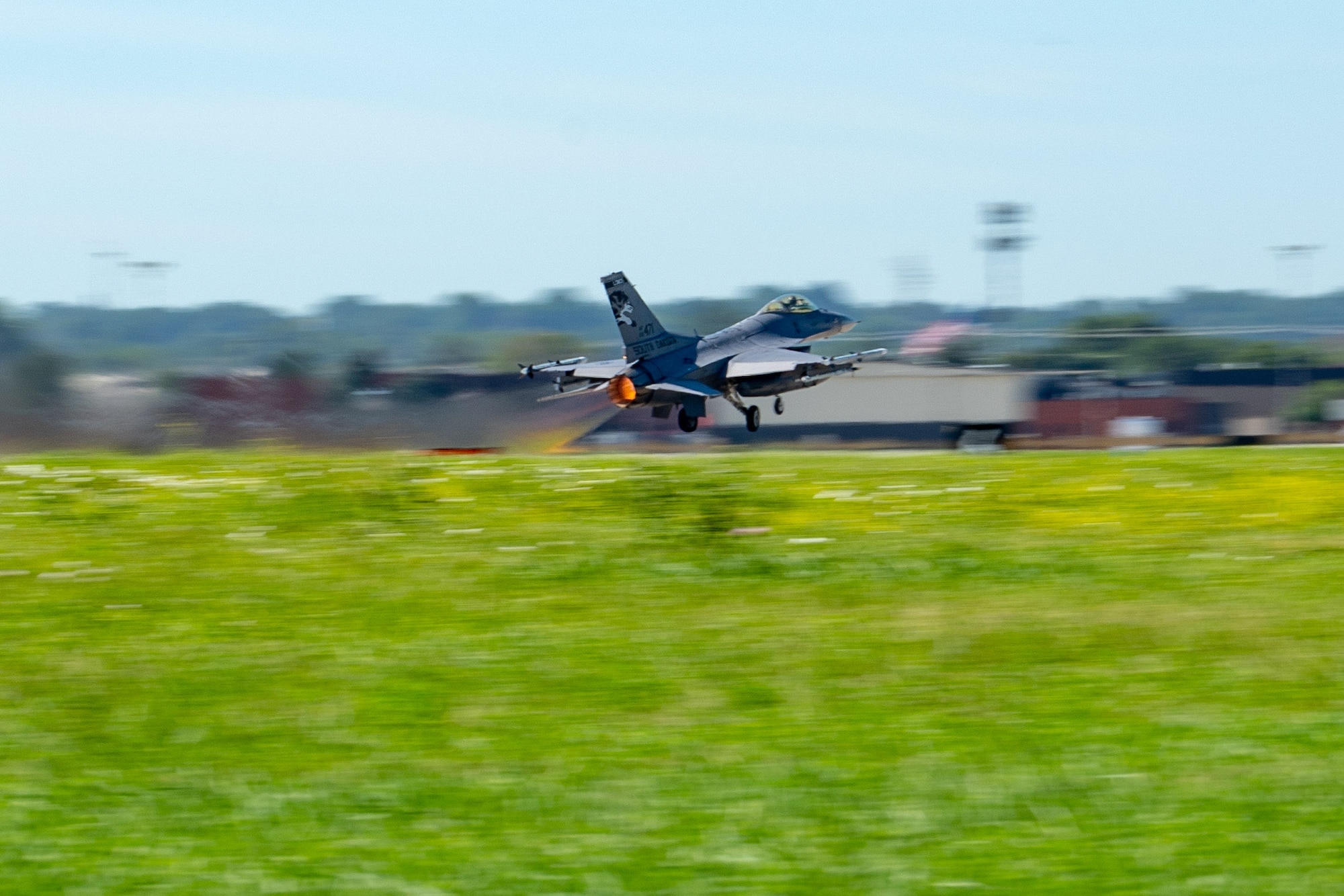 The 114th Fighter Wing conducted an elephant walk to demonstrate its ability to project fighter airpower.
