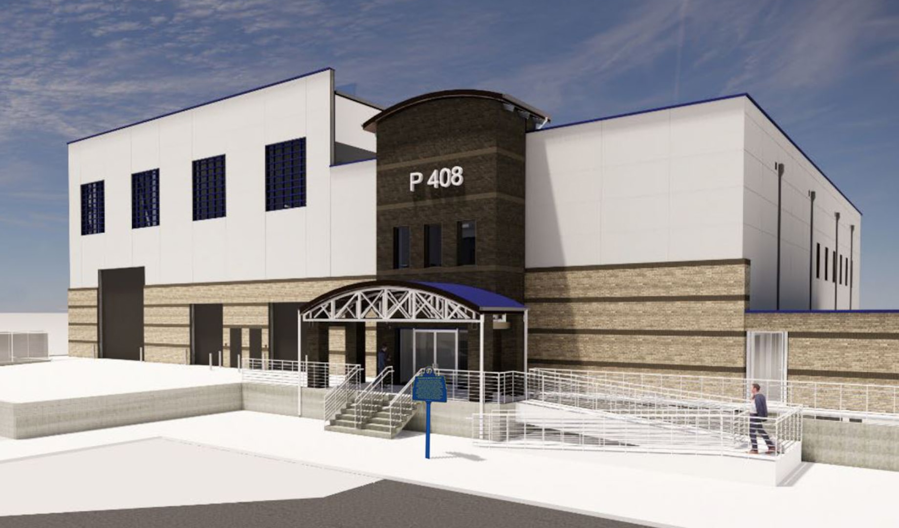 The future design of NSWC PCD's Subsea & Seabed Warfare Facility. It will serve as a hub for research, development, testing, and evaluation of the autonomous unmanned systems that will revolutionize how the Navy operates beneath the waves. (U.S. Navy graphic)