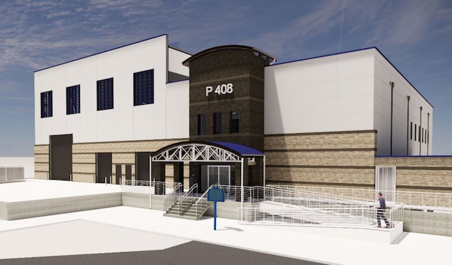 The future design of NSWC PCD's Subsea & Seabed Warfare Facility. It will serve as a hub for research, development, testing, and evaluation of the autonomous unmanned systems that will revolutionize how the Navy operates beneath the waves. (U.S. Navy graphic)