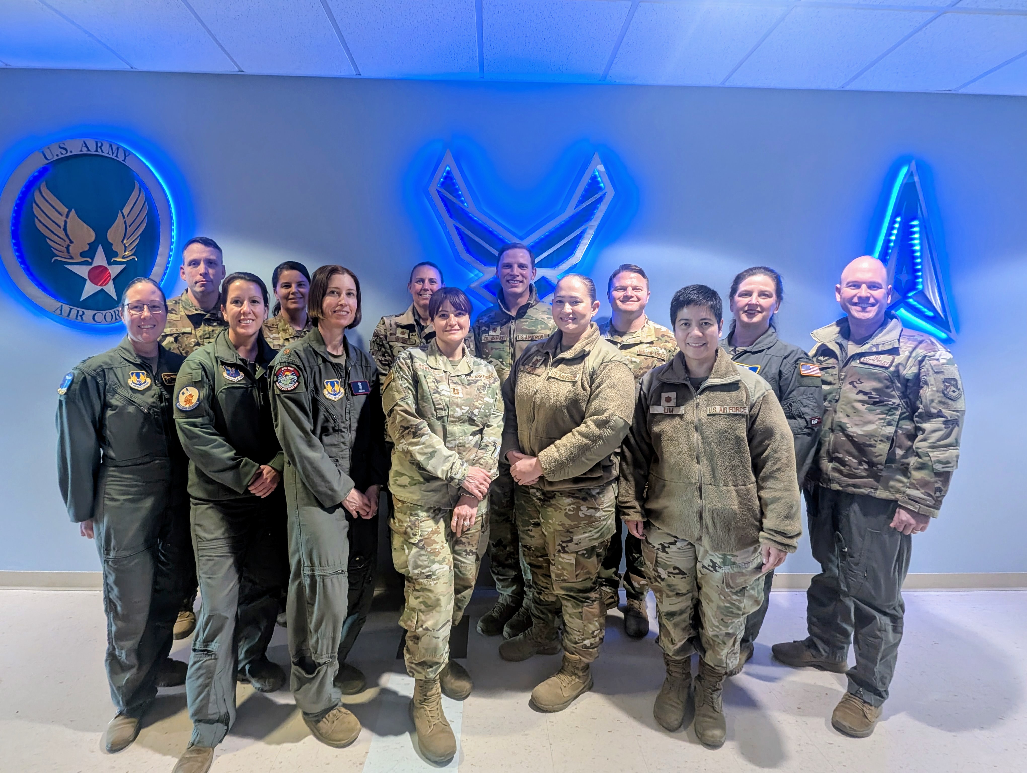 U.S. Air Force Maj. Nathan Del Rio, an Aeromedical Nurse Practitioner with the 964th Airborne Air Control Squadron, attends the Global Medicine Symposium with ANPs at U.S. Air Force School of Aerospace Medicine, located at Wright-Patterson Air Force Base in Dayton, Ohio, 2024. (Courtesy photo from U.S. Air Force Maj. Nathan Del Rio)