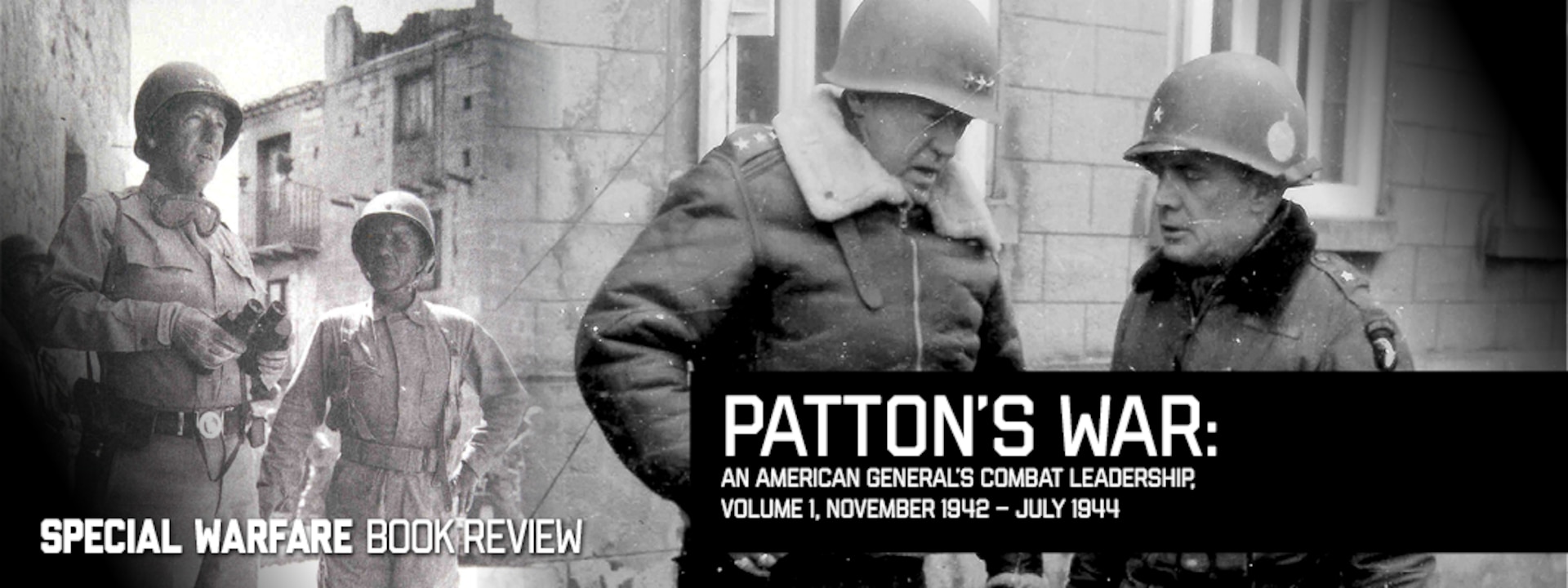 Collage of Lt. Gen. George S. Patton, Jr. photos.