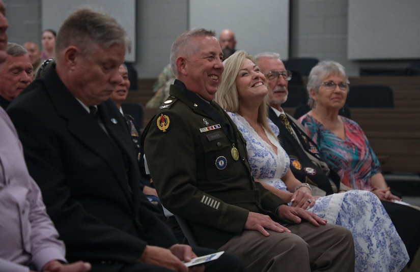 The ceremony also included Lamberton awarding four former state chaplains with the Order of Martin of Tours medallion for their many years of faithful service.