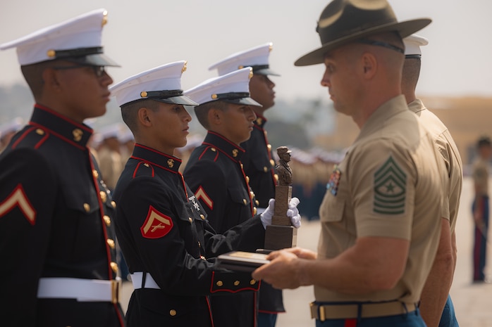 Lima Company Morning Colors Ceremony and Graduation