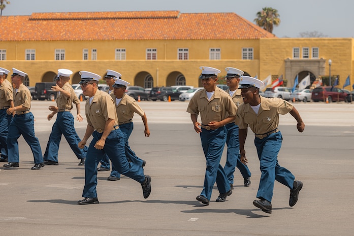 Lima Company Morning Colors Ceremony and Graduation