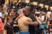 Lima Company Morning Colors Ceremony and Graduation