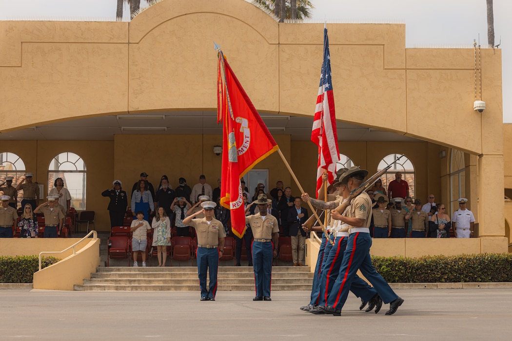 Lima Company Morning Colors Ceremony and Graduation