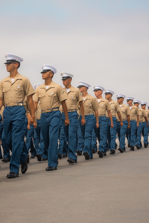 Lima Company Morning Colors Ceremony and Graduation