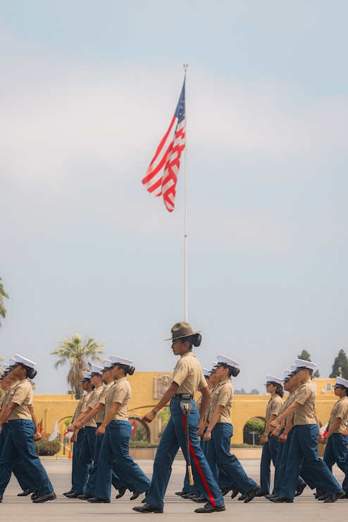 Lima Company Morning Colors Ceremony and Graduation