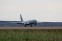 KEFLAVÍK, Iceland (June 28, 2025) – A P-8A Poseidon, attached to Patrol Squadron (VP) 46, lands at Keflavik Air Base, Iceland, June 28, 2025. VP-46 and VP-69 are on a joint deployment in the U.S. 6th Fleet area of operations to support warfighting effectiveness, lethality and readiness of U.S. Naval Forces Europe-Africa, and defend U.S., Allied and partner interests in the region. (U.S. Navy photo by Lt. Sara Wedemeyer)