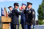 Sgt. 1st Class Robert F. Cruz receives the Soldier’s Medal for Heroism after rescuing an unconscious driver from a burning vehicle without regard for his own safety.