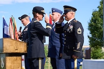 Sgt. 1st Class Robert F. Cruz receives the Soldier’s Medal for Heroism after rescuing an unconscious driver from a burning vehicle without regard for his own safety.