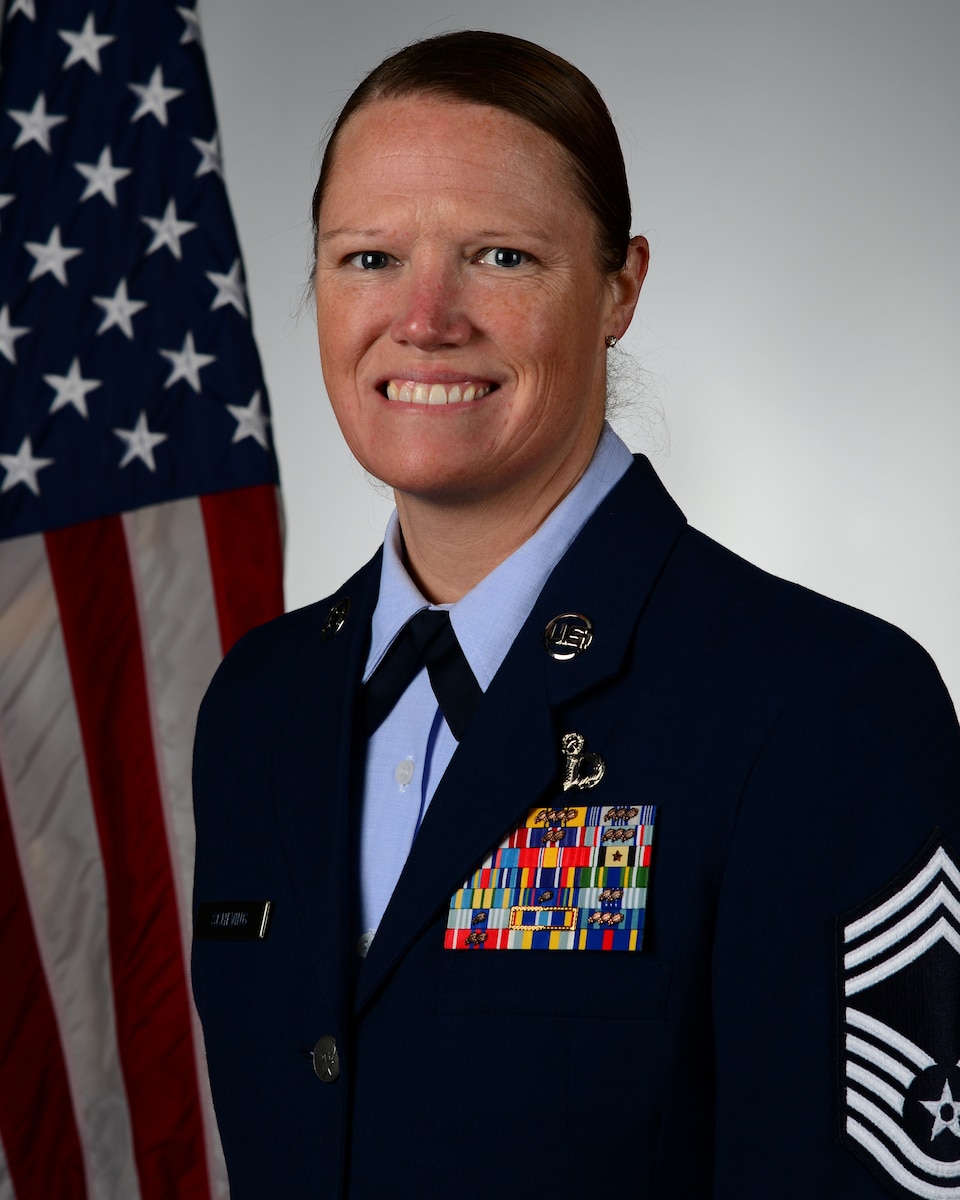 Woman poses for official photo