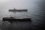 250705-N-XK462-1668 U.S. CENTRAL COMMAND AREA OF RESPONSIBILITY (July 5, 2025) The Nimitz-class aircraft carriers USS Nimitz (CVN 68) and USS Carl Vinson (CVN 70) operate in the U.S. Central Command area of responsibility. (Official U.S. Navy photo)