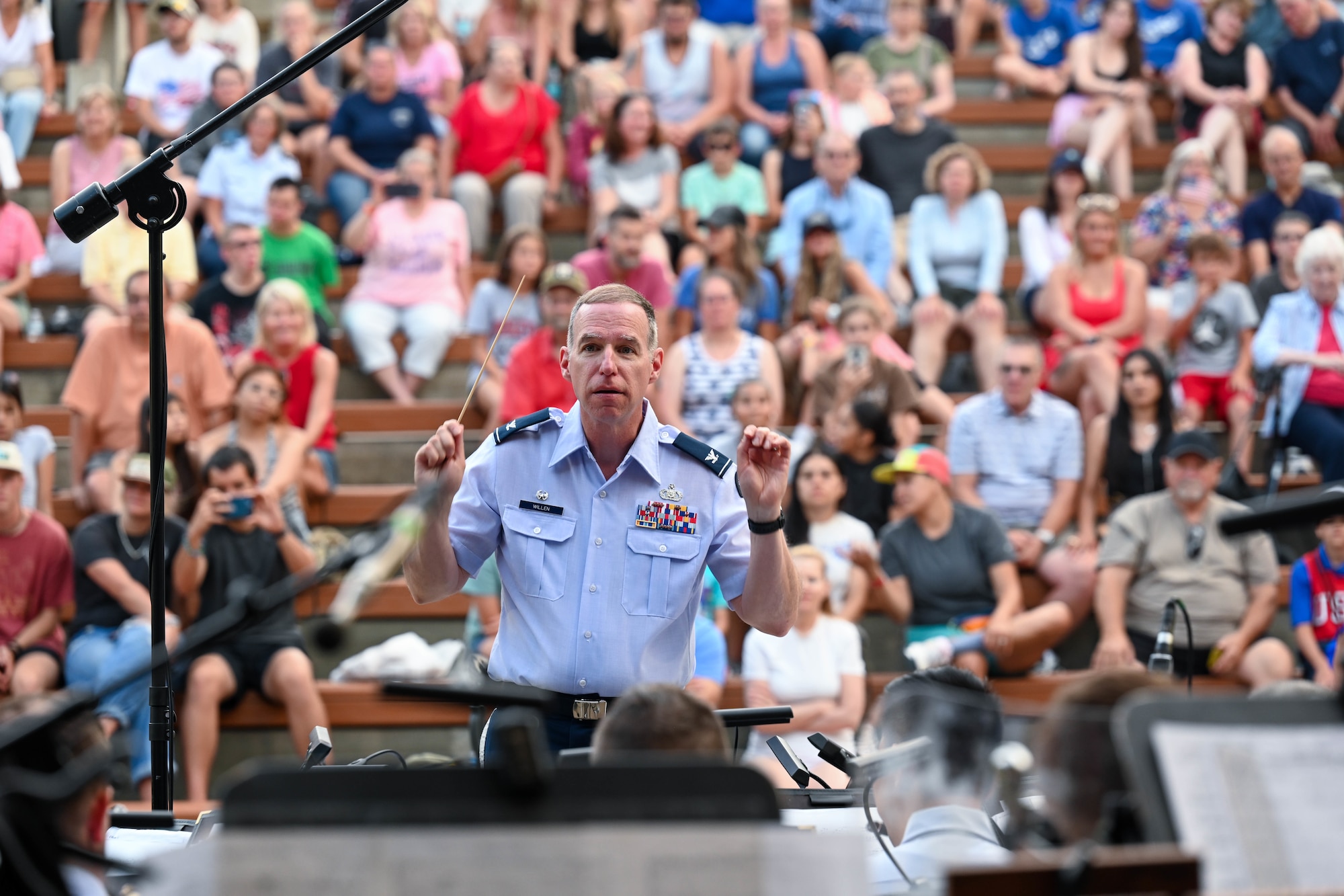 U.S. Air Force Academy band performs at Mount Rushmore