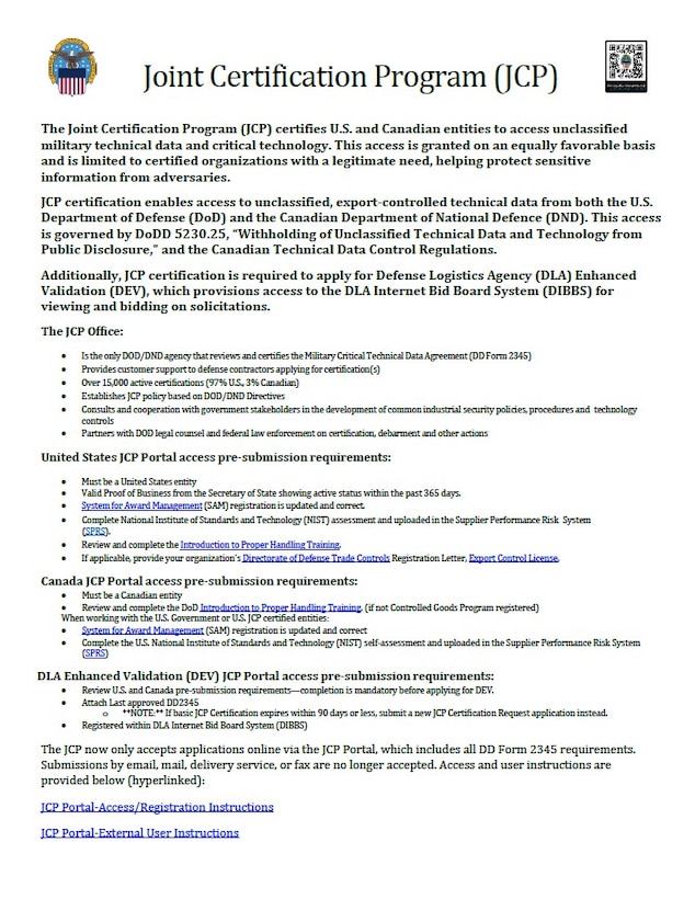 Joint Certification Program (JCP) thumbnail