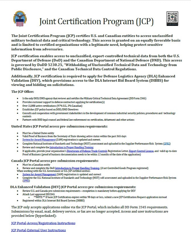 Joint Certification Program (JCP) thumbnail