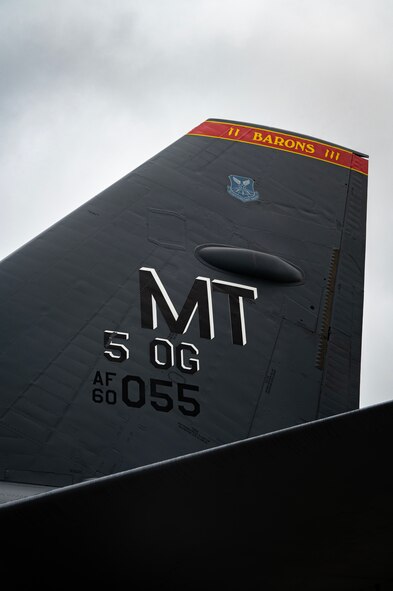 A U.S. Air Force B-52H Stratofortress assigned to the 23rd Expeditionary Bomb Squadron, Minot Air Force Base, North Dakota, sits on the flight line after a Bomber Task Force mission at Andersen Air Force Base, Guam, July 7, 2025. The BTF missions employ U.S. strategic bombers globally, providing a strategic advantage to achieve national and combatant commander objectives. (U.S. Air Force photo by Senior Airman Alyssa Bankston)