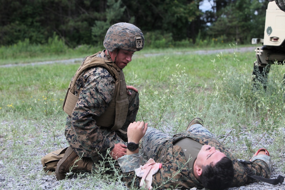 U.S. Marines conduct a Combat Life Savers Course (CLS) at Atlantic Alliance '25 (AA25)