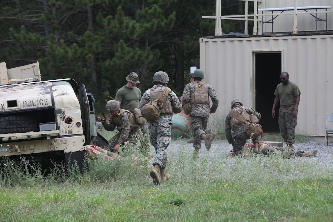 U.S. Marines conduct a Combat Life Savers Course (CLS) at Atlantic Alliance '25 (AA25)