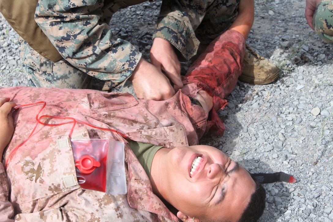 U.S. Marines conduct a Combat Life Savers Course (CLS) at Atlantic Alliance '25 (AA25)