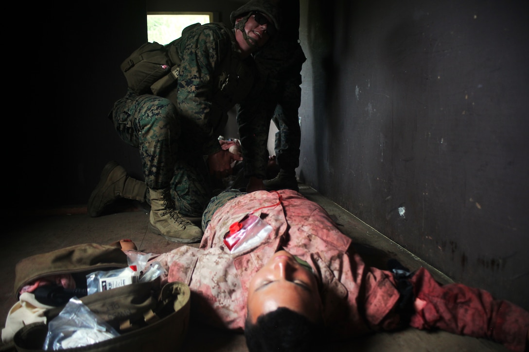 U.S. Marines conduct a Combat Life Savers Course (CLS) at Atlantic Alliance '25 (AA25)