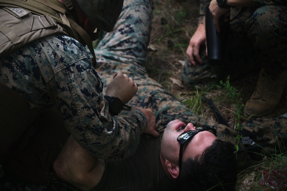 U.S. Marines conduct a Combat Life Savers Course (CLS) at Atlantic Alliance '25 (AA25)